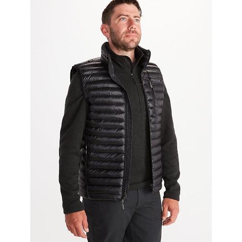 Marmot Avant Featherless Jackets - Mens Vest Black CA8294351 Canada